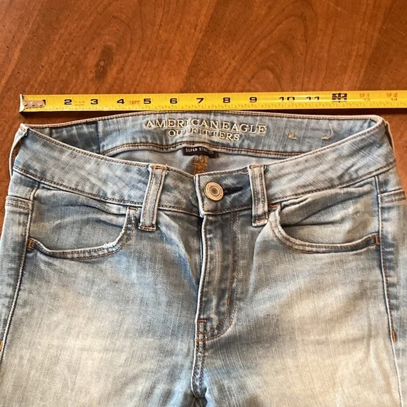 AMERICAN EAGLE Stretch Denim Jegging - size womens 2 regular - Picture 12 of 16